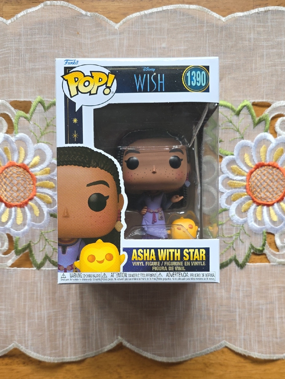 Funko Pop! Disney Wish Asha with Star - Purple Outfit with Yellow Star #1390